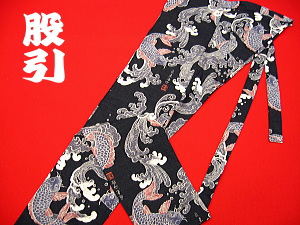 義若オリジナルの股引き 荒波鯉